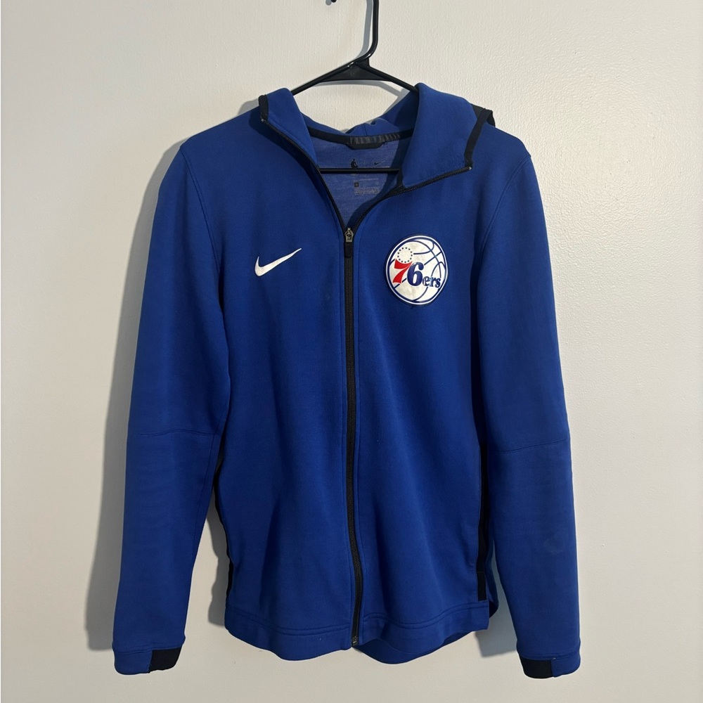 76ers Blue Nike On-Court Jacket